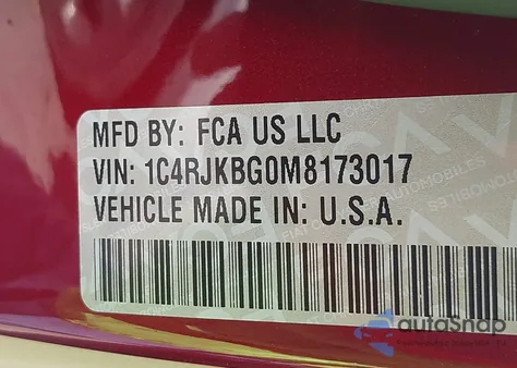 2021 Jeep Grand Cherokee L Limited 4X4 из США, поврежденный, VIN 1C4RJKBG0M8173017